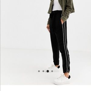 Cotton On Black and White Stripe Pants